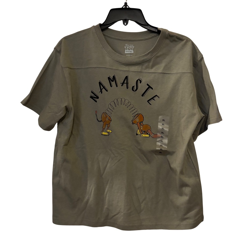 Disney Pixar Toy‎ Story T-Shirt XL NWOT Namaste Dog Green